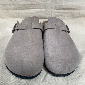 Birkenstock Men's Taupe Suede Slip-one’s